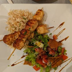 La Maison du Liban - Chicken kabob plate. Yummy!