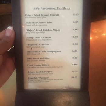 RT's Restaurant - Bar menu - Cajun/Creole Near Me - Alexandria, Virginia RT's Restaurant - Bar menu - Cajun/Creole Near Me - Alexandria, Virginia