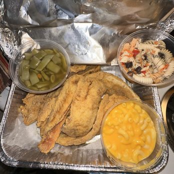 Sharks Fish and Chicken - 8 piece whiting/perch meal w/ small sides - pasta, mac&cheese, and green beans - to go. - Seafood Near Me - Trotwood, Ohio Sharks Fish and Chicken - 8 piece whiting/perch meal w/ small sides - pasta, mac&cheese, and green beans - to go. - Seafood Near Me - Trotwood, Ohio