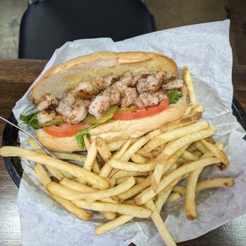 Catfish Charlie's - Grilled shrimp Po boy - New American Near Me - Monroe, Louisiana Catfish Charlie's - Grilled shrimp Po boy - New American Near Me - Monroe, Louisiana