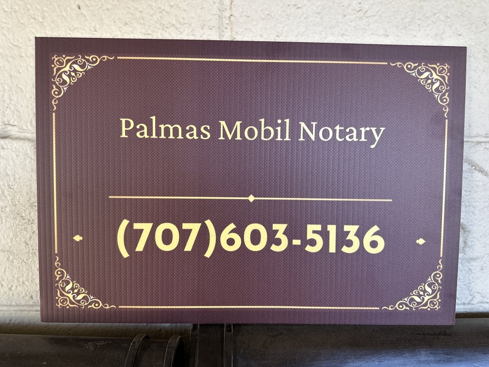 PALMAS MOBILE NOTARY Fairfield, California Notaries Phone Number Yelp