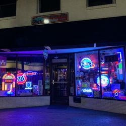 Front of the store in the evening
