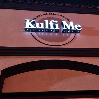 Kulfi Me - neon sign above a doorway - Desserts Near Me - Newport Beach, California Kulfi Me - neon sign above a doorway - Desserts Near Me - Newport Beach, California