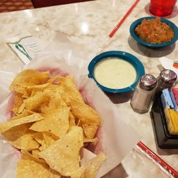 Delicious chips, salsa, and jalapeno dip! Delicious chips, salsa, and jalapeno dip!