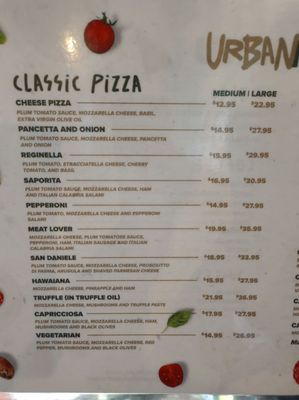 Menu photo 3 URBAN PIZZA CAFE Miami, FL Menu photo 3 URBAN PIZZA CAFE Miami, FL