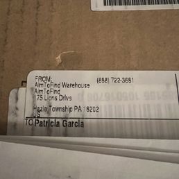 Address label which clearly shows it comes from AIM to find warehouse and not irobot store Address label which clearly shows it comes from AIM to find warehouse and not irobot store