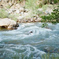 Limestone Campground - River at site 13
