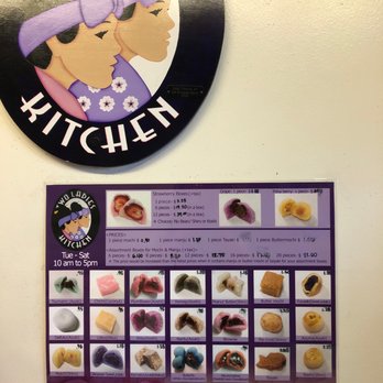 Two Ladies Kitchen - Price of Mochi's on the wall and door. - Bakeries Near Me - Hilo, Hawaii Two Ladies Kitchen - Price of Mochi's on the wall and door. - Bakeries Near Me - Hilo, Hawaii