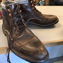 Lark Shoes & Repair - My husband got the shoe laces replaced for his boots. We were very happy with the fast service!