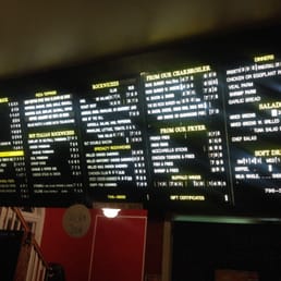 The menu. The menu.