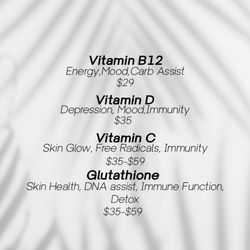 Drip Hawaii - Few of the vitamins shots avails !