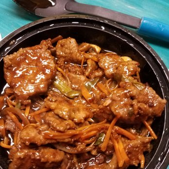 Wok On Fire - This is the tasteless bulgogi I order! It was horrible and soggy. The sauce tastes like left over old grease. - Chinese Near Me - Killeen, Texas