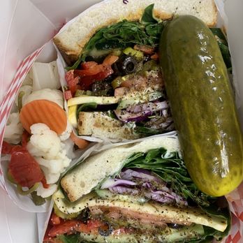 2nd Healthy Eatery - Veggie machine with no cheese, pickled veggies, and pickle - Delis Near Me - Bellflower, California