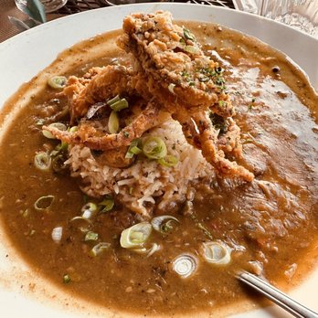 Edgar's Restaurant - Seafood Gumbo Dinner with soft shell crab - Barbeque Near Me - Akron, Ohio