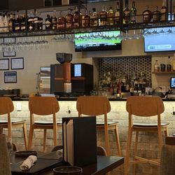 The bar area + their coffee/espresso machine