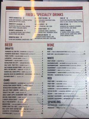 Menu photo 4 Fred's Garage Winnetka, IL