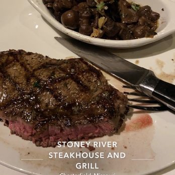 Stoney River - Ribeye & wild mushrooms - Steakhouses Near Me - Chesterfield, Missouri Stoney River - Ribeye & wild mushrooms - Steakhouses Near Me - Chesterfield, Missouri