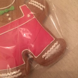 Broken leg and crushed frosting.