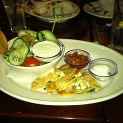 Bahama Breeze - House salad & lobster/shrimp quesadilla combo. Yum yum yummy