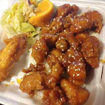 Bonzai Boyz - Amazing citrus glazed chicken. My only complaint with the bentos are the salad side. - Food Trucks Near Me