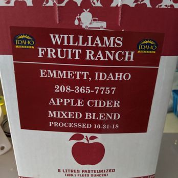 Williams Fruit Ranch - Fruits & Veggies Near Me - Emmett, Idaho
