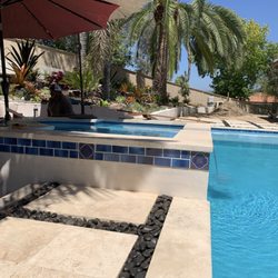 Aguas Pools and Spa - Added above ground spa with fireplace