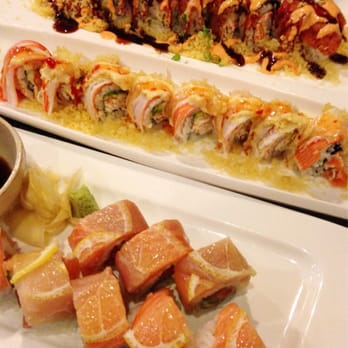 Haru Ichiban - Top - Unagi Crunch. Middle - Snow White roll. Bottom - Sunset Roll - Japanese Near Me - Duluth, Georgia Haru Ichiban - Top - Unagi Crunch. Middle - Snow White roll. Bottom - Sunset Roll - Japanese Near Me - Duluth, Georgia