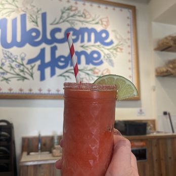 HomeState - Big Frozen Margarita (strawberry!) - Breakfast & Brunch Near Me - Sherman Oaks, California
