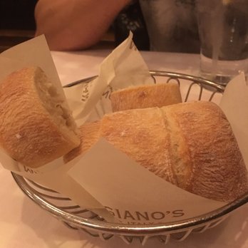 Maggiano's Little Italy - Bread, which was made out of pizza dough, very good - Italian Near Me - Hackensack, New Jersey