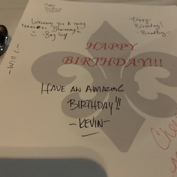 Parlor House Bistro - Birthday greetings - New American Near Me - Dunedin, Florida Parlor House Bistro - Birthday greetings - New American Near Me - Dunedin, Florida