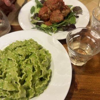 Osteria Mattana - Pesto pasta and meatballs - Bistros Near Me - Sestri Levante, GE
