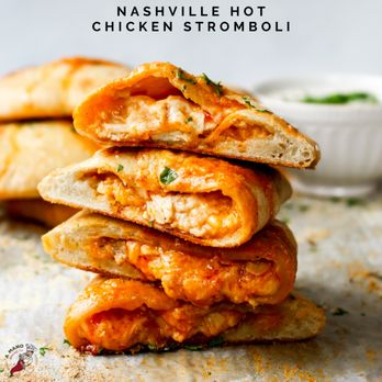 A Mano Baking Company - a stack of chicken strombol - Bakeries Near Me A Mano Baking Company - a stack of chicken strombol - Bakeries Near Me