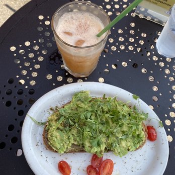 Urth Caffé - Orange - Fresh grapefruit juice small Avocado Toast no cheese - Coffee & Tea Near Me - Orange, California Urth Caffé - Orange - Fresh grapefruit juice small Avocado Toast no cheese - Coffee & Tea Near Me - Orange, California