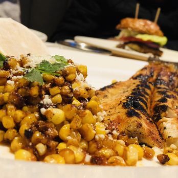Doc B's Restaurant + Bar - Fish of the day with the corn side - New American Near Me - Chicago, Illinois