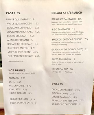 Menu photo 6 Cafe Patoro New York, NY