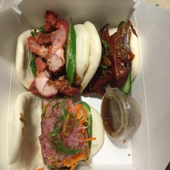 Baos Hog - Counterclockwise from bottom:  Pork belly, char siu and duck baos | $3.50/each (ono) - Chinese Near Me - Garden Grove, California