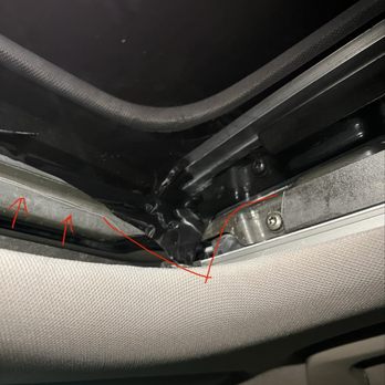 Jet Black Tint - Overhang of excess tint film - Car Window Tinting Near Me - Alameda, California Jet Black Tint - Overhang of excess tint film - Car Window Tinting Near Me - Alameda, California