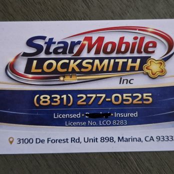 Star Mobile Locksmith - Keys & Locksmiths Near Me - Marina, California Star Mobile Locksmith - Keys & Locksmiths Near Me - Marina, California