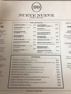Menu photo 7 Nueve Nueve México, D.F., DIF Menu photo 7 Nueve Nueve México, D.F., DIF