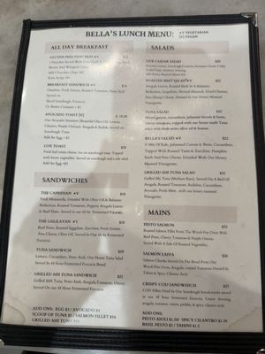 Menu photo 1 Bellas Bread and Butter Los Angeles, CA Menu photo 1 Bellas Bread and Butter Los Angeles, CA