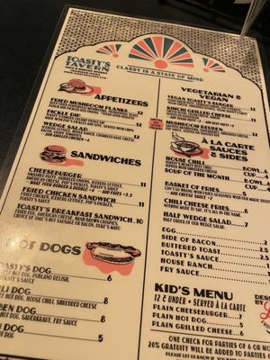 Menu photo 5 Toasty's Tavern Louisville, KY