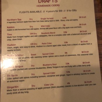 Left Bank Ciders - The menu - Cideries Near Me - Catskill, New York Left Bank Ciders - The menu - Cideries Near Me - Catskill, New York