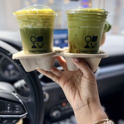 Matcha Latte Cheese Foam & Brown Sugar Matcha Latte/ Boba