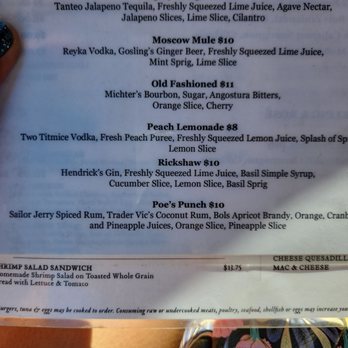Poe's Tavern - Drink menu - Burgers Near Me - Atlantic Beach, Florida Poe's Tavern - Drink menu - Burgers Near Me - Atlantic Beach, Florida