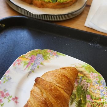 The Classic Cafe - Avo toast and Mini croissant - Coffee & Tea Near Me - Fullerton, California
