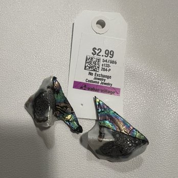 Value Village Boutique - Fun retro earrings with price - Thrift Stores Near Me - Calgary, Alberta
