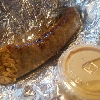 Catfish Station - Boudin link and sauce that it doesn't need lol - Cajun/Creole Near Me - Katy, Texas