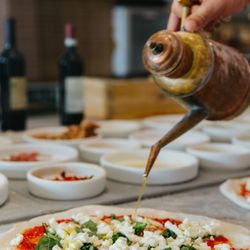 Locale90 Neapolitan Pizza Market - Margherita- Fresh Mozzarella, San Marzano Tomatoes, Parmesan, Fresh Basil, Natural, 48-72 hr., Fermented dough, EVOO and LOVE