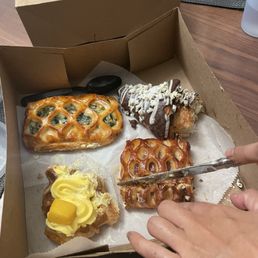 Various pastries from the bakery