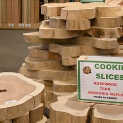 Owl Hardwood Lumber - cookie slices